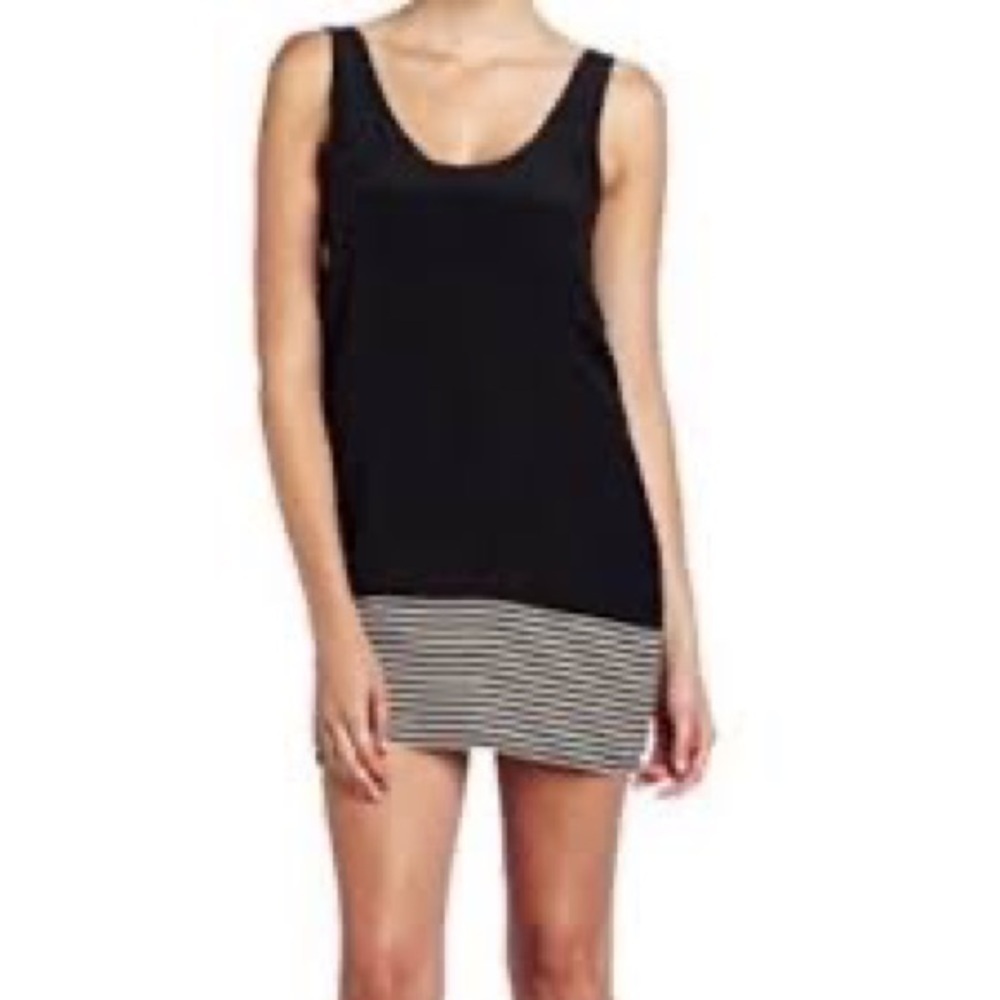 Joie| Trudy 100% Silk Black Striped Dress| Small